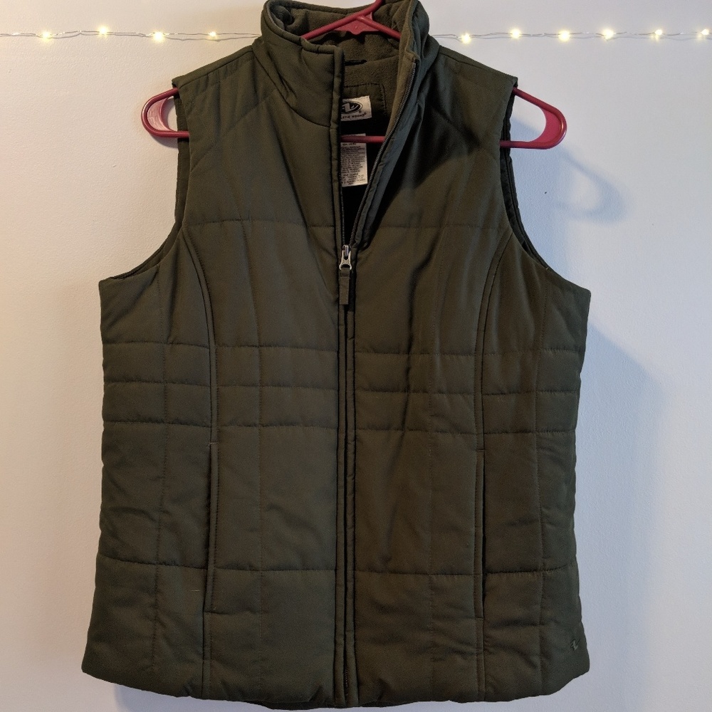 Olive green vest